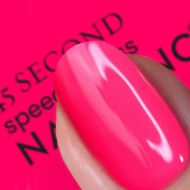Nails Inc 45 Second Speedy Gloss, Blake, rosa, neón, brillante, sin astillado, larga duración, secado rápido, secado al aire, manicura y pedicura prof