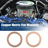 sourcing map Car Engine Copper Sealing Rings Seal Copper Sealing