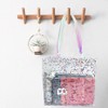 TotePrint Transparent Glitter PVC Beach Bag, 30 x 28 x