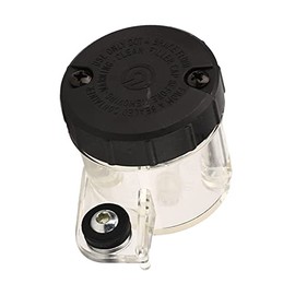 Aramox Depósito de Líquido de Frenos para Motocicleta, Depósito de Líquido de Frenos Delantero de Motocicleta de Metal ABS, Tanque de Embrague, Copa de Aceite Universal para Moto