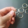 Silver Flat Key Rings Metal Split Rings for Home Car