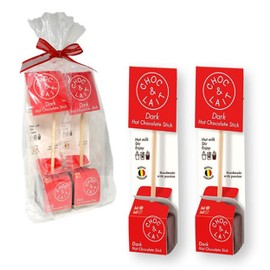 Mo Me Choc & Lait Hot Chocolate Sticks DARK CHOCOLATE 1.16 oz.X 2 Gift Wrapped