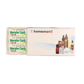 Homeomart.com Baryta Carbonica Homeopathy Pellets (Pills) in 6C Potency, Pack of 3