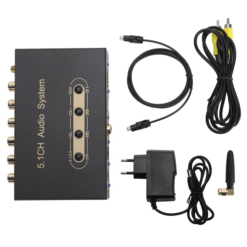 5.1CH Sound Decoder Support ARC Optical Fiber Coaxial Bluetooth Digital