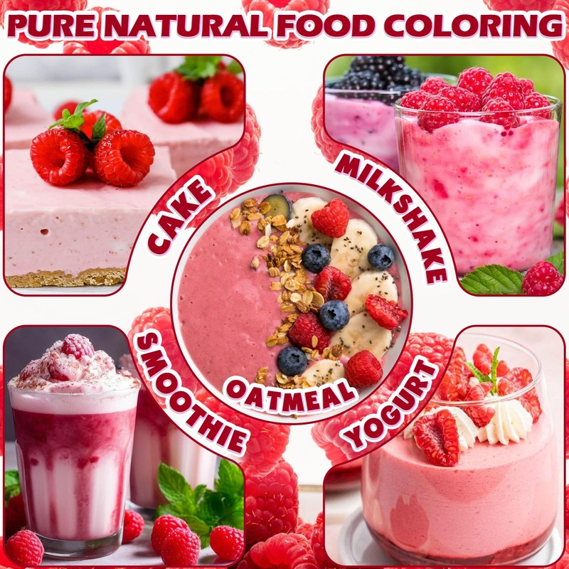 Raspberry Powder - 100% Natural Freeze Dried Raspberry Powder, No