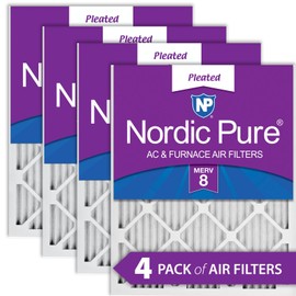 Nordic Pure 14x30x1 MERV 8 Pleated AC Furnace Air Filters 4 Pack