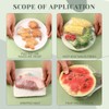 200PCS Shrinkable Food Covers Fresh Keeping Bags Food Covers Elasticated