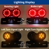 DREAMIZER Universal 40 LED Dual Motorcycle Tail Light Brake Light