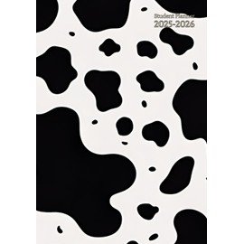 Student Planner a5: Cow Print - Small Size 5.8 x 8.3 - Daily Weekly And Monthly - Dated - Academic School Year - Middle / High school & College ( ... Homeschool - For Boys and Girls - Not Spiral.