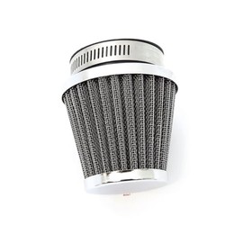 Chrome Pod Filter - 52mm - Compatible with Honda Kawasaki Suzuki Yamaha