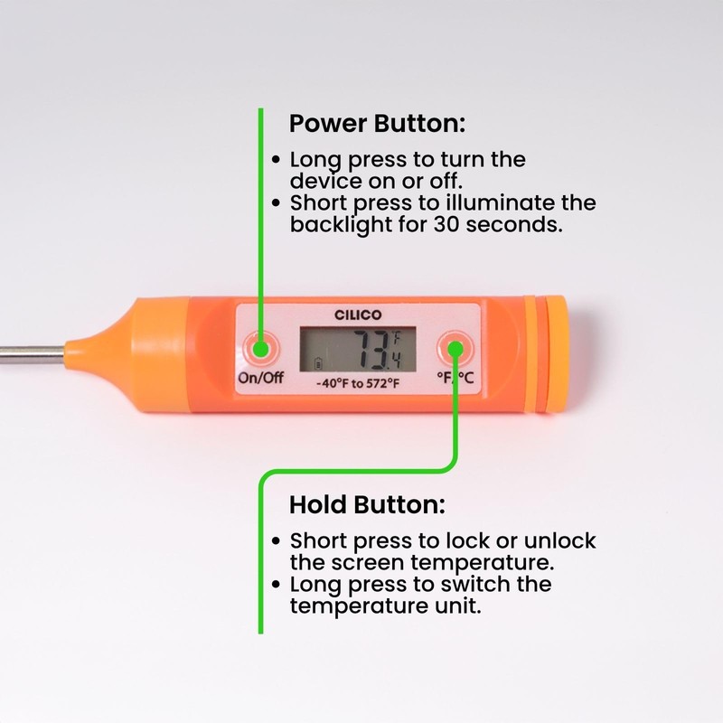 CILICO Candy & Meat Thermometer with Type-C Rechargeable Digital Instant