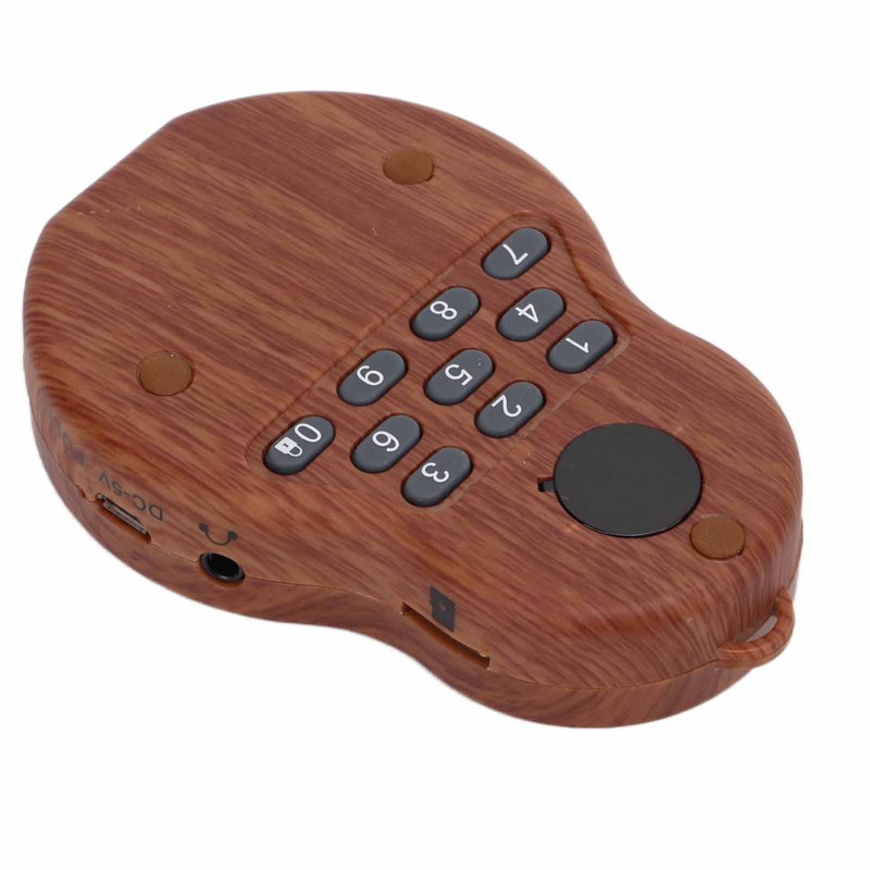 Buddha Player Mini Portable Wood Color Hanging Neck Music Buddhist