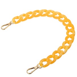 PATIKIL Acrylic Purse Strap, 15 Inch Acrylic Chain Purse Straps Replacement Luxury Handbag Strap Fashionable Purse Clutches Handles for Shoulder Bag Crossbody DIY Crafts, Orange White