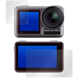 DJI Osmo Action Front and Back Set + 9H Lens Film 2 Pack Japanese Anti-Fingerprint Anti-Reflective Screen Protector OverLay Plus OLOSMOACTIONLS/12