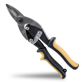 INJOYTEC Straight Cut Snips Aviation Snips with Wire Cutter Straight Cut Labor Saving Aviation Snips for Cutting Metal Sheet Straight Cut Regular Tin Cutting Shears