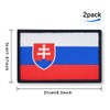 Overdecor Slovakia Slovak Flag Patch Tactical Military Patches - Hook