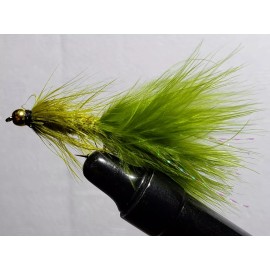 fly-- flies FLY-FLIES (** OLIVE WOOLLY BUGGER-BEADHEA