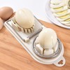2-in-1 Egg Slicer Cutter (White)