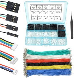 PB1.25 to Dupont 2.54mm Connectors and Cables Kit Compatible with Molex PicoBlade 1.25mm Pitch Connectors 20cm Wires