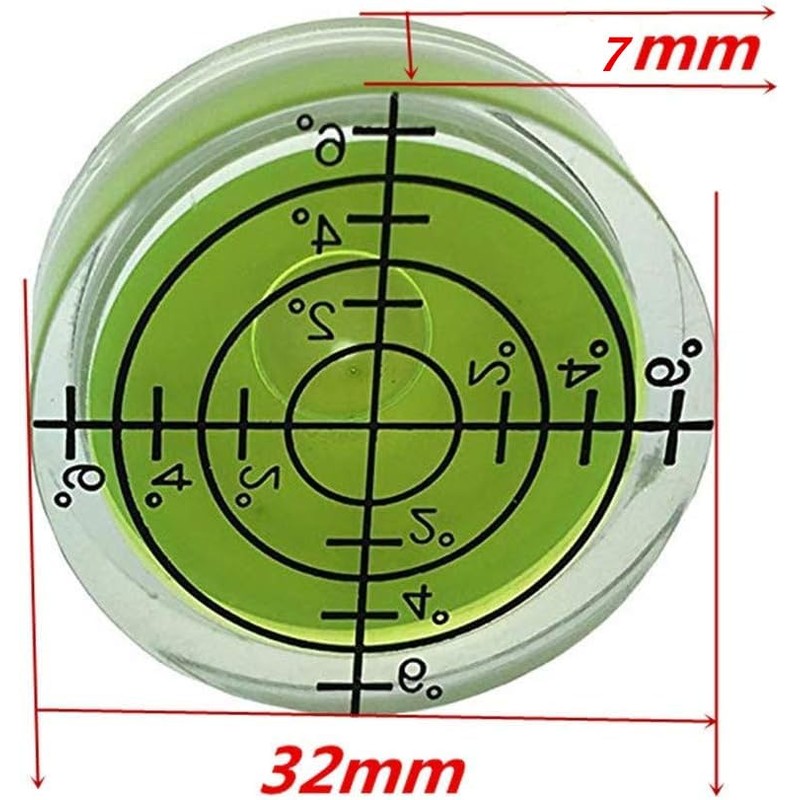 UMEI 32mm Circular Bubble Spirit Level by GFNT for Tripod,