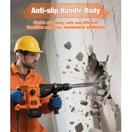 Alloy Steel Hammer Drill Bit SDS Chisel Stocker Chisel, 40cr Electric Flower Hammer Drill Bit with Square Head for Stone Slabs/Bridges/Wall/Granite (SDS-max)