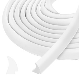 Silicone RV Window Seal 1/2'' x 1/4'' White, Sound Insulation Weatherproof Window Glass Edge Locking Gasket Seal Trim, RV Weather Stripping for Car Boat Camper Truck Marine, 40 Ft