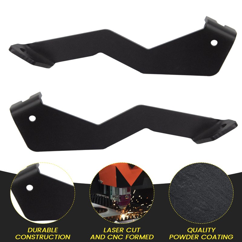 KANGIKX F150 Front A-Pillar Hood Hinges LED Work/Cube Light Mount