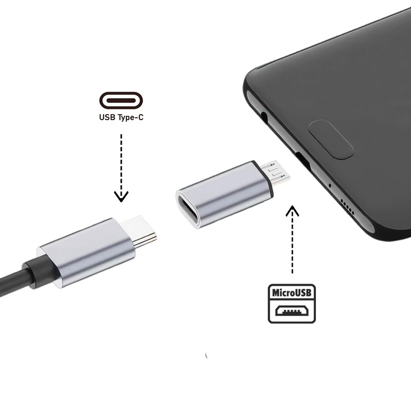 CABLEPELADO Adapter USB C Buchse auf Micro-USB-Stecker | USB C