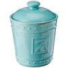 Signature Housewares Sorrento Collection Set of Three Ceramic Stoneware Canisters