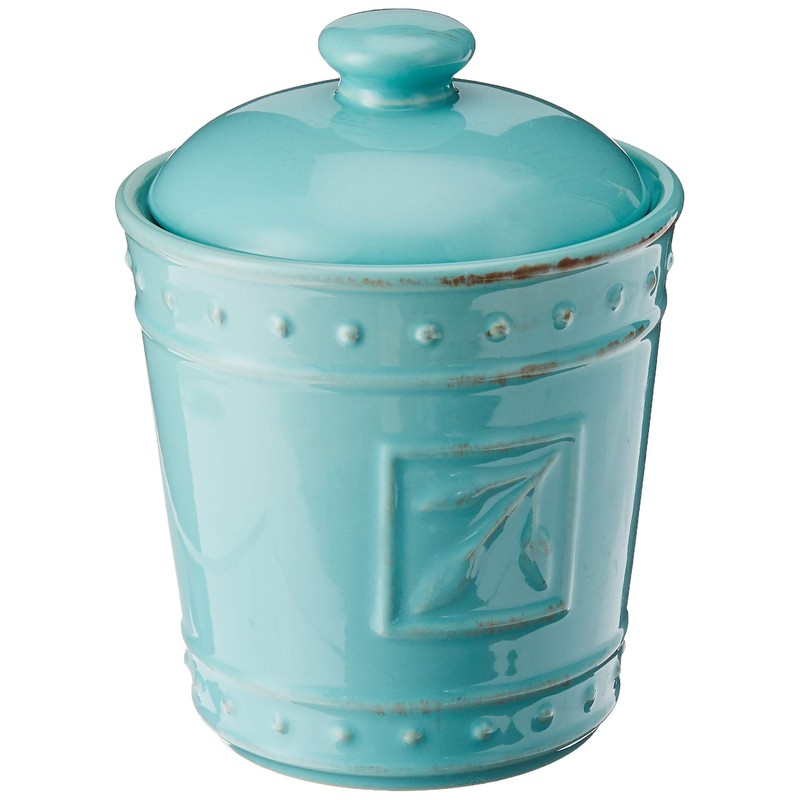 Signature Housewares Sorrento Collection Set of Three Ceramic Stoneware Canisters