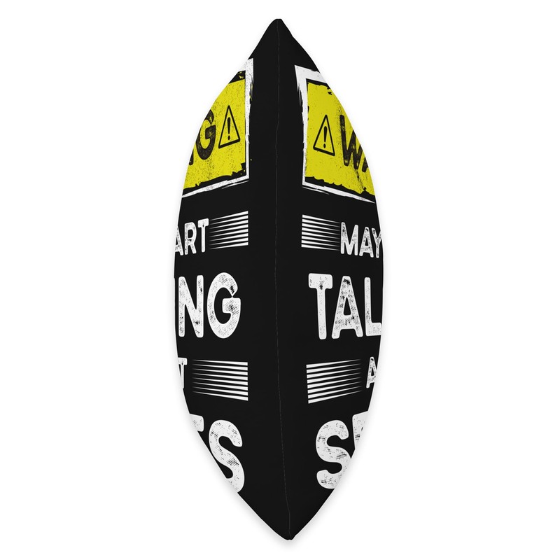 Talking about Series funny Throw Pillow