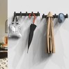 VAEHOLD Black Hat and Coat Wall Mount Rack 5 Hooks