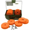 NGT Carp Fishing Tackle Chod/Zig Bin with 10 EVA Winders for Rig Hooks Long lengths