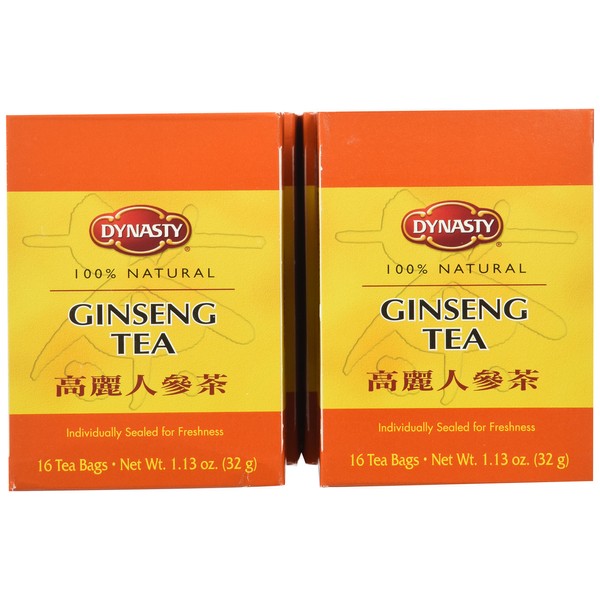 Dynasty Tea, Ginseng, 1.13-Ounce (Pack of 6)