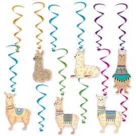 Llama Hanging Swirls (12 Pcs) - 1 Pack