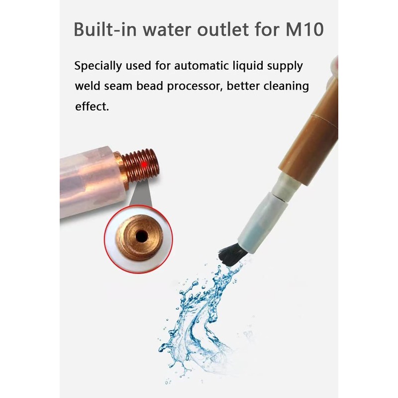 Weld Bead Cleaning Brush M10 5PCS, Copper Head Weld Brush