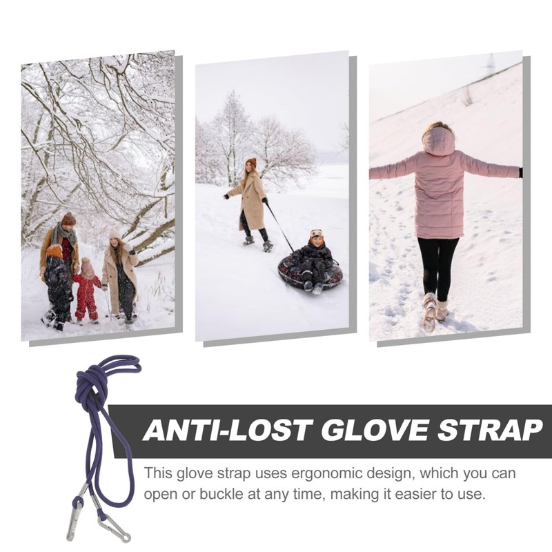 PACKOVE Anti Lost Glove Strap Mitten Rope Winter Gloves Straps