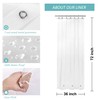 Mrs Awesome Small Stall Shower Curtain Liner 36 x 72