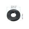 PATIKIL M5 Rubber Flat Washer, 40 Pack 5mm ID 11mm