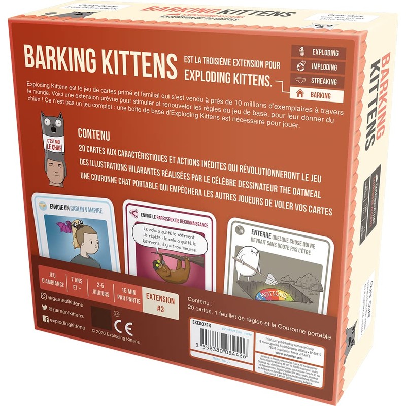 Exploding Kittens - Barking Kittens Expansion