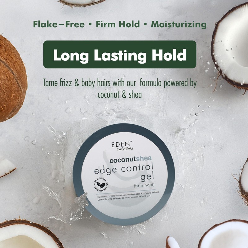 EDEN BodyWorks Coconut Shea Edge Control Gel | Strong Hold