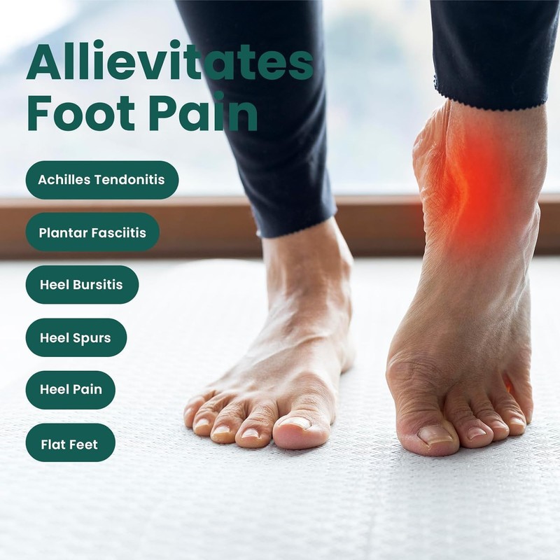 Plantar Fasciitis Heel Support Inserts - Welnove Premium Arch Support