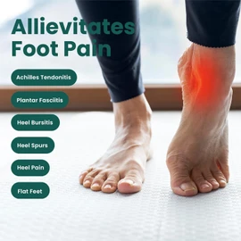 Plantar Fasciitis Heel Support Inserts - Welnove Premium Arch Support Heel Cushion Cups for Heel Pain Heels Spur Achilles Tendonitis - Orthotic Shoe Insert for Women's 6-9, Men's 5-8 (1 Pair)