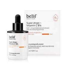 Biligyeobei罗马拼音：Bilifui 아트박스/빌리프 빌리프 슈퍼 드랍스-비타민C 8퍼센트 30ml 앰플 세럼 Artbox/Belif Belif Super Drop-C Vitamin C 8 Percent 30ml Ampoule Serum