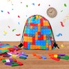 ausurme 12 Building Blocks Drawstring Bags12PCS Building Blocks Drawstring Gift