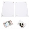 Acrylic Picture Frame, 3in Magnetic Clear Freestanding Acrylic Photo Frame