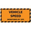 Vehicle Speed Monitored by GPS Bumper Sticker 3 Pack by