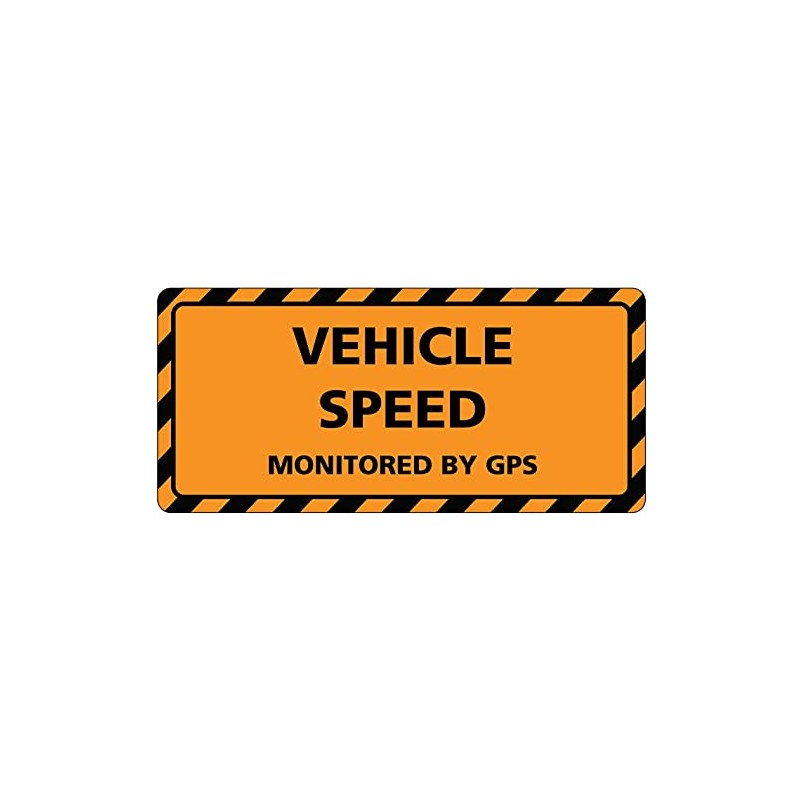 Vehicle Speed Monitored by GPS Bumper Sticker 3 Pack by