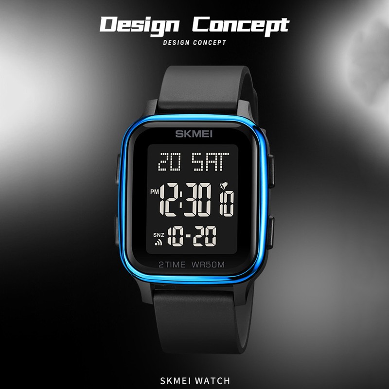 SKMEI 1858 sports watches Countdown double time watch alarm clock