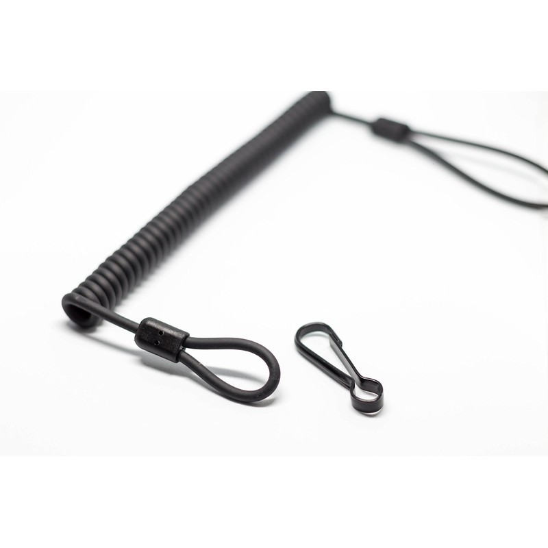 Military-Grade Coiled Kevlar Lanyard with Snap Clip